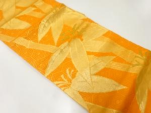 アンティーク　笹模様織出し袋帯（材料）